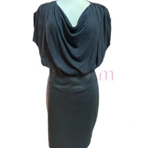 Robe Grise Drapée Chic - Taille 38 / M