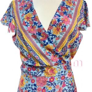 Robe Portefeuille Longue Fleuris - Taille S / M