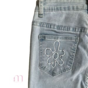 Alternative view of JEANS broderie Fleurs - Taille 36 / S