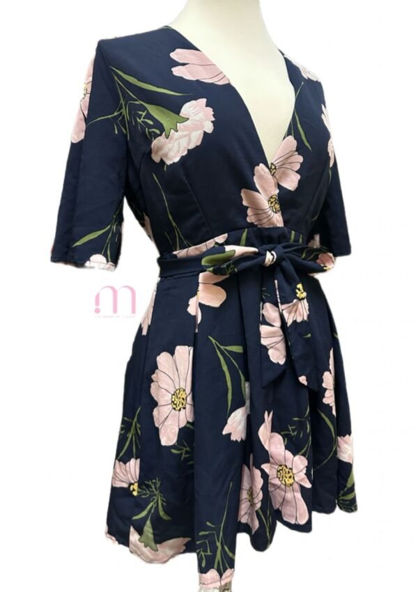 Combi-Short effet Robe Fleurie - Taille S - Image 3