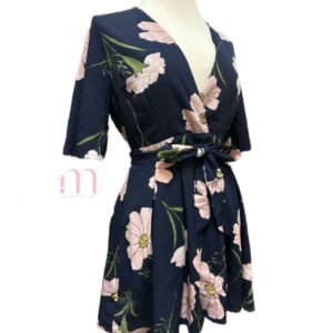 Combi-Short effet Robe Fleurie - Taille S