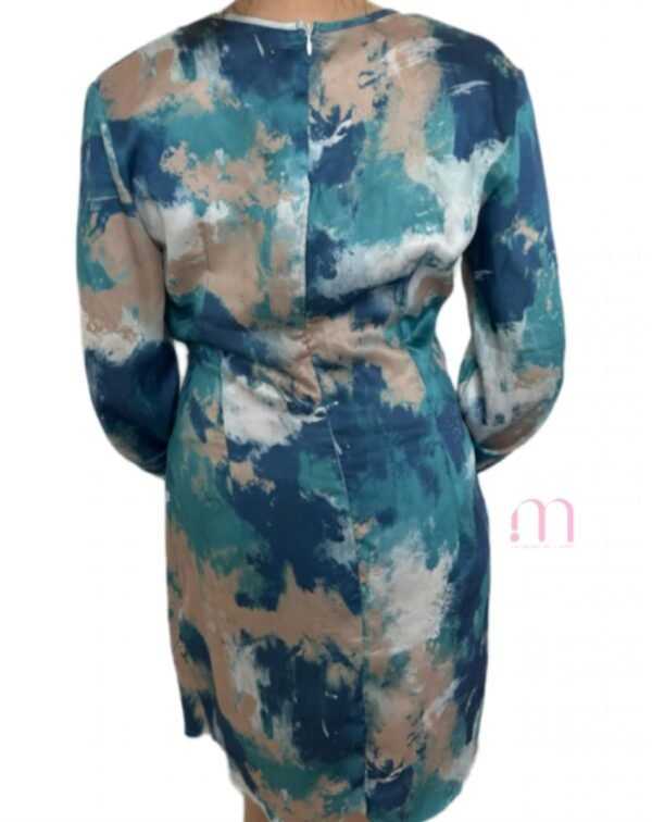 Robe - Bleu & Beige - Taille S - Image 3