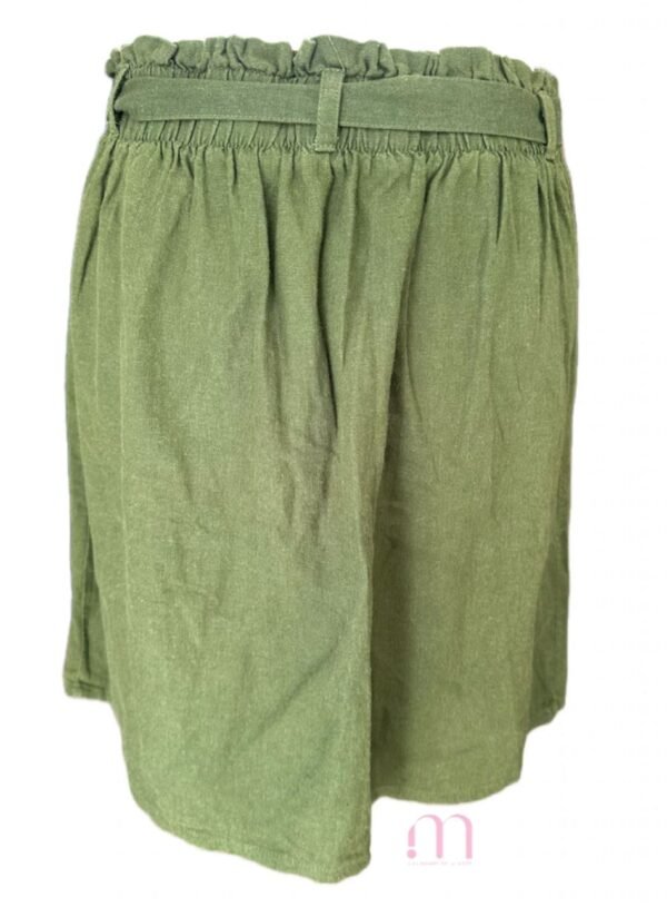 Jupe 52% Lin - Verte - Taille S - Image 3