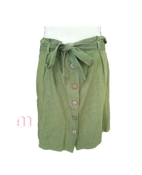 Jupe 52% Lin - Verte - Taille S
