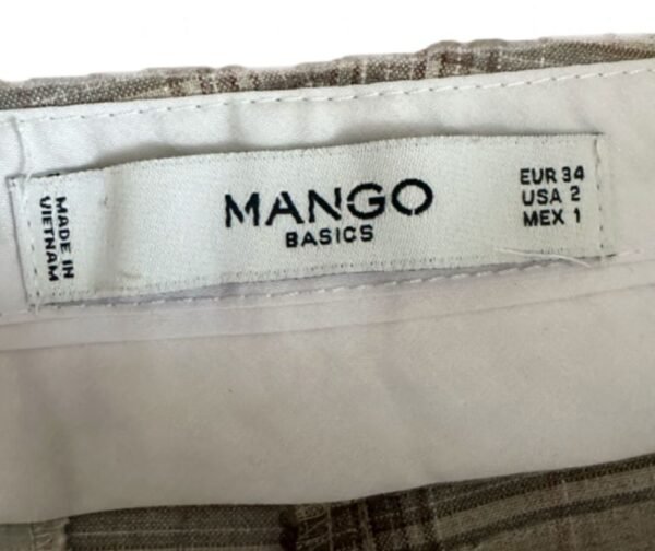 Pantalon Mango à carreaux – Taille 34 / XS - Image 2