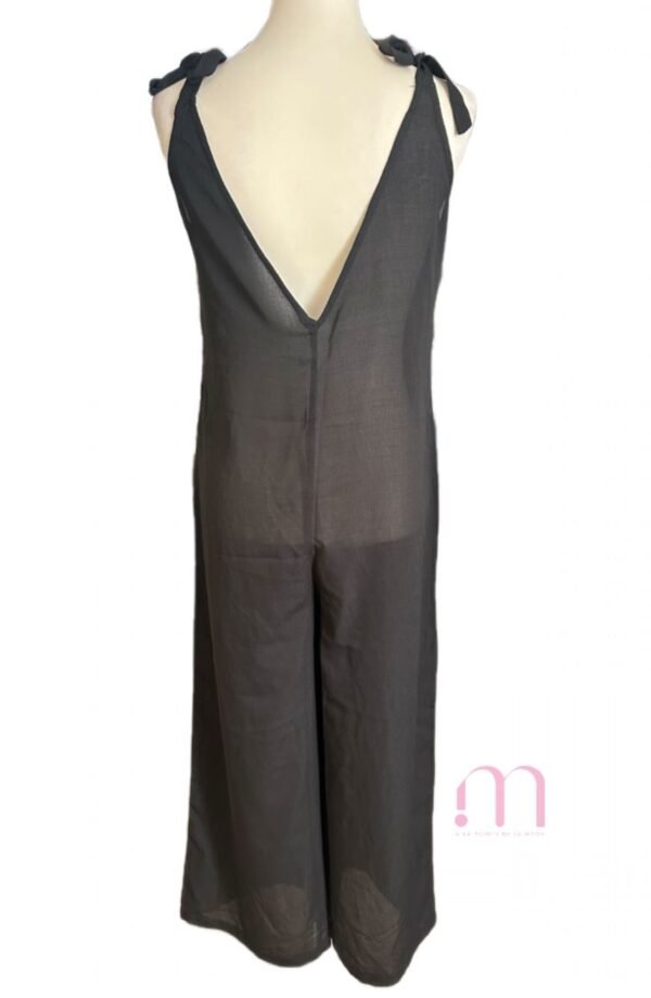 Combi-pantalon transparente noire - Taille M