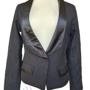 Alternative view of Blazer noir à col satin – Taille S