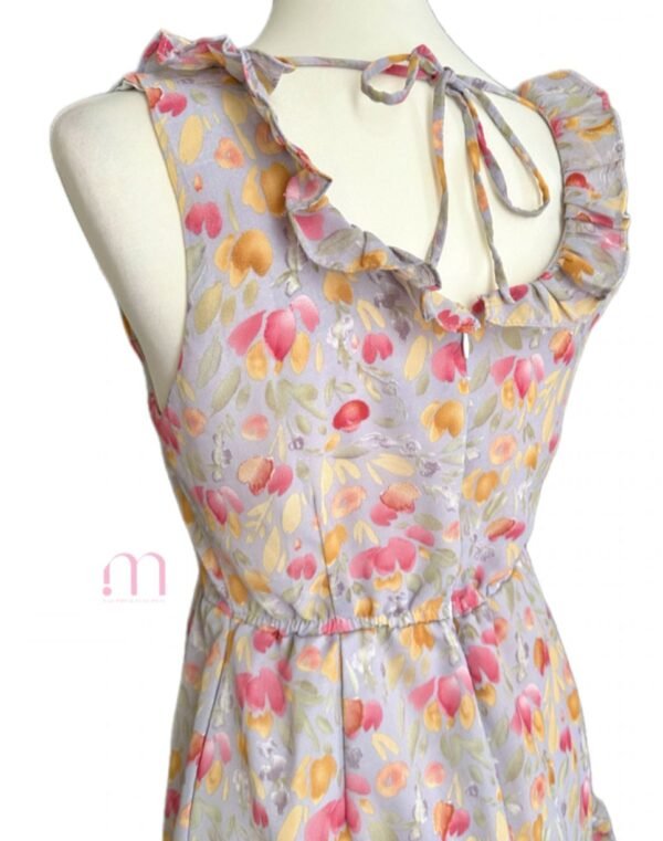 Robe fleurie à volants – Taille XS/S - Image 5