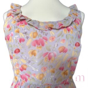 Alternative view of Robe fleurie à volants – Taille XS/S