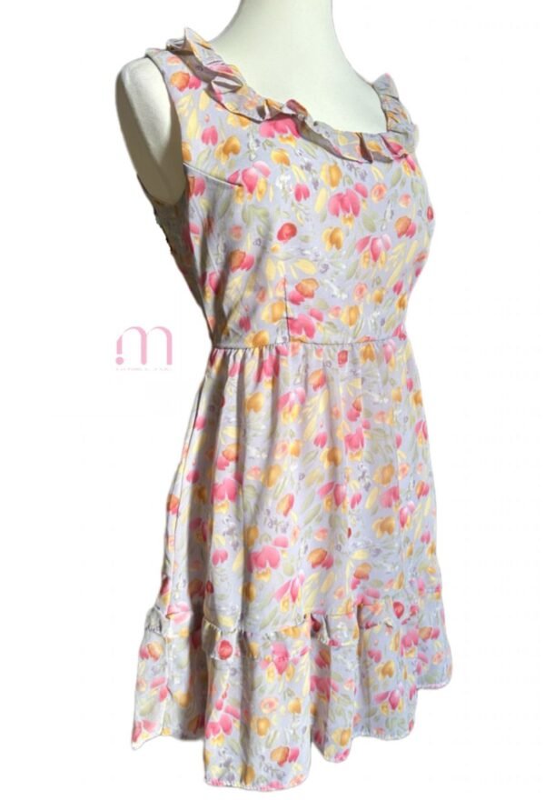 Robe fleurie à volants – Taille XS/S - Image 3