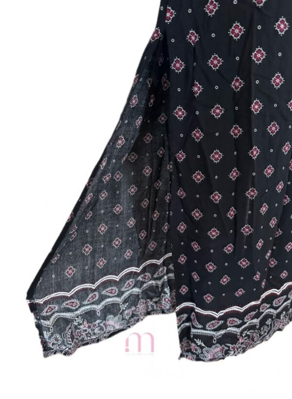 Jupe longue fleurie fendue – Taille XS/S - Image 2