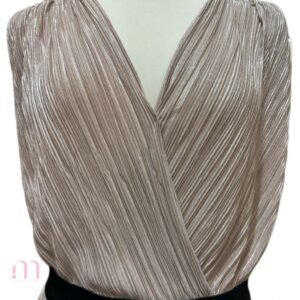 Alternative view of Robe plissée champagne - Taille 38 / M