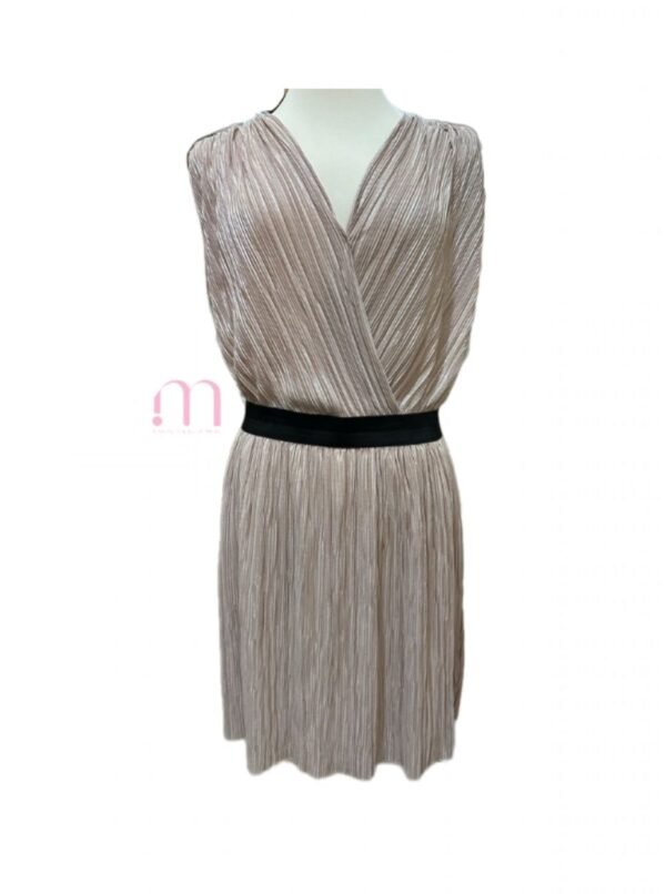 Robe plissée champagne - Taille 38 / M