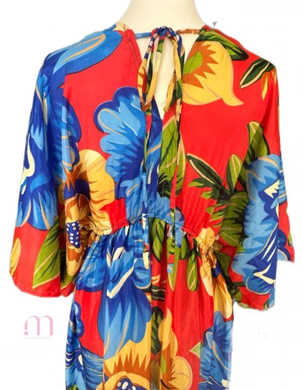 Robe longue fluide imprimé tropical - Taille L - Image 3