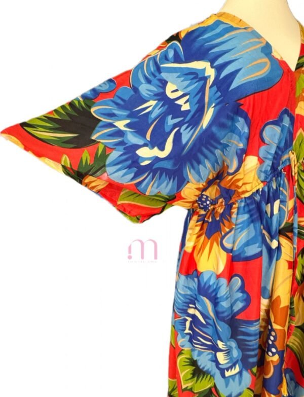 Robe longue fluide imprimé tropical - Taille L - Image 4