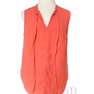 Débardeur léger à cordons – Orange doux - Taille M