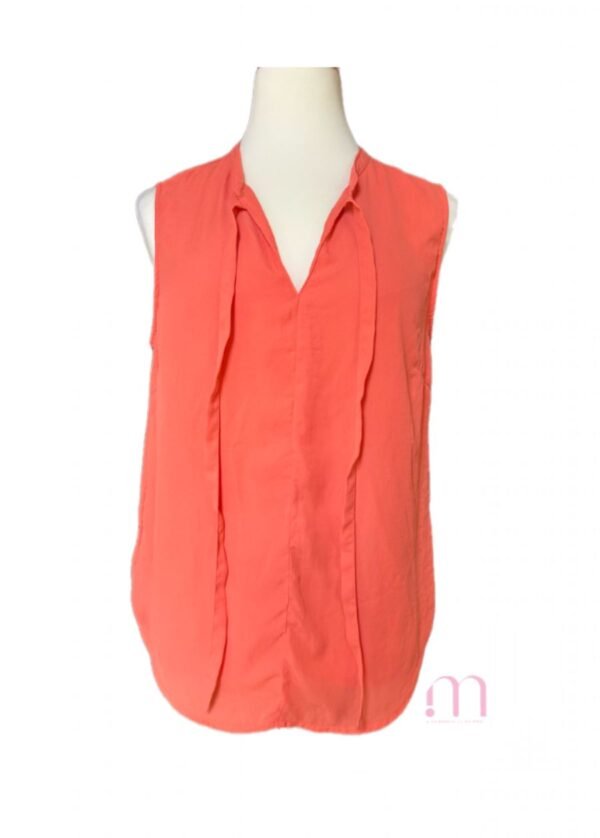 Débardeur léger à cordons – Orange doux - Taille M