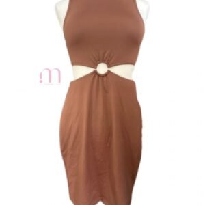 Alternative view of Robe Marron Jennyfer - Taille XS