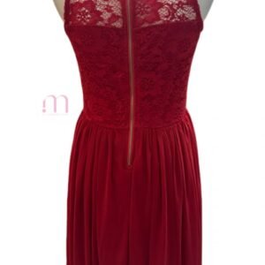 Alternative view of Robe Rouge Dentelle - Taille M