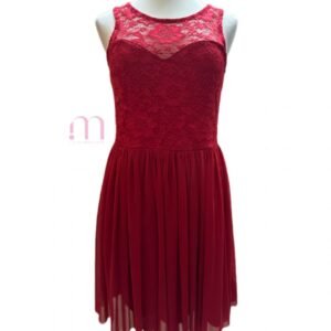 Robe Rouge Dentelle - Taille M