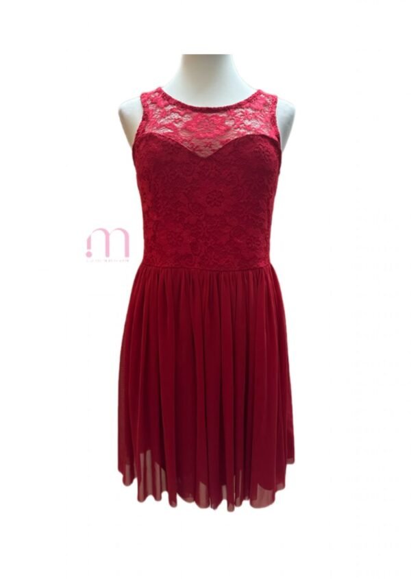 Robe Rouge Dentelle - Taille M