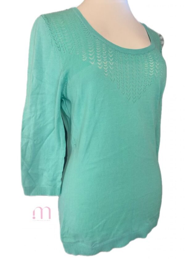 Pull turquoise - Taille M - Image 3