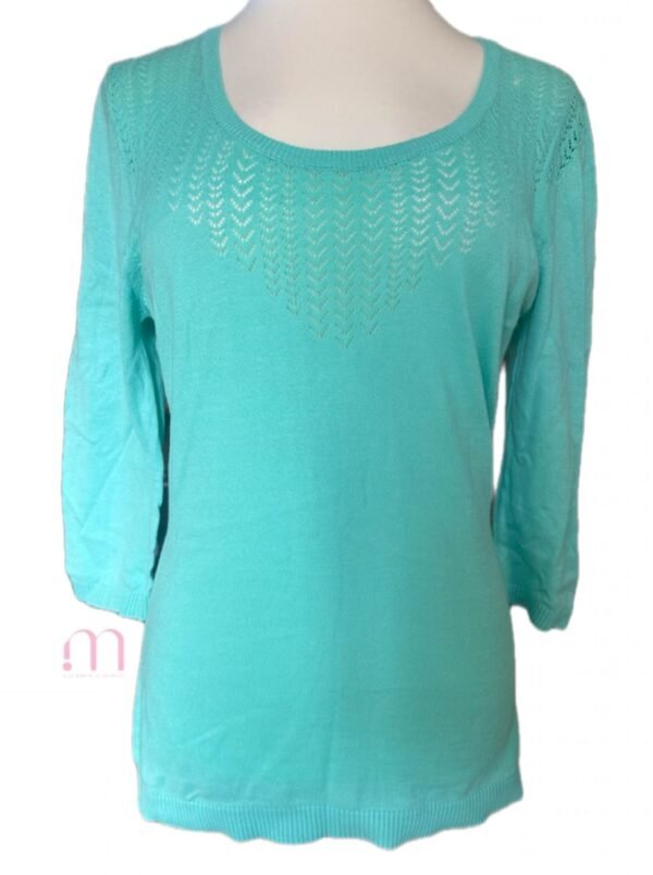 Pull turquoise - Taille M - Image 2