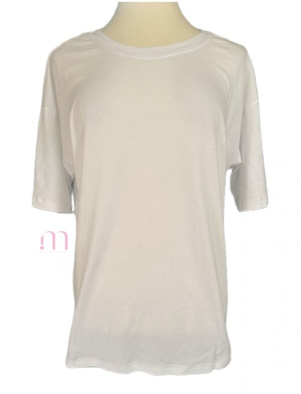Tee-shirt Blanc Oversize - Taille M - Image 3