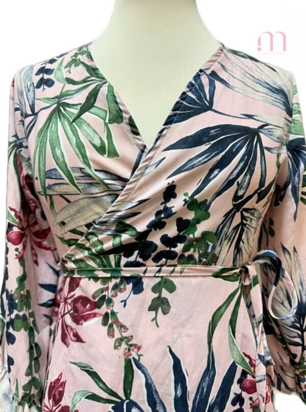Robe PorteFeuille imprimé Tropical - Taille S - Image 3