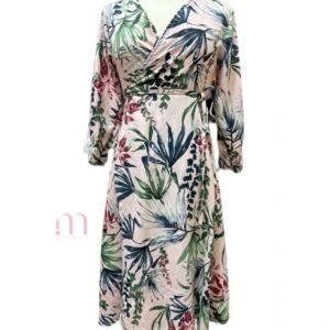 Robe PorteFeuille imprimé Tropical - Taille S