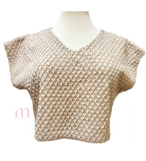 Haut Beige Relief - Taille S - Image 3