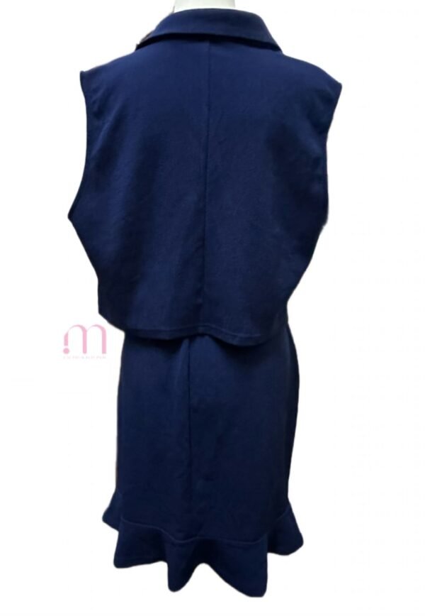 Ensemble élégant sans manches Bleu - Taille XL - Image 4