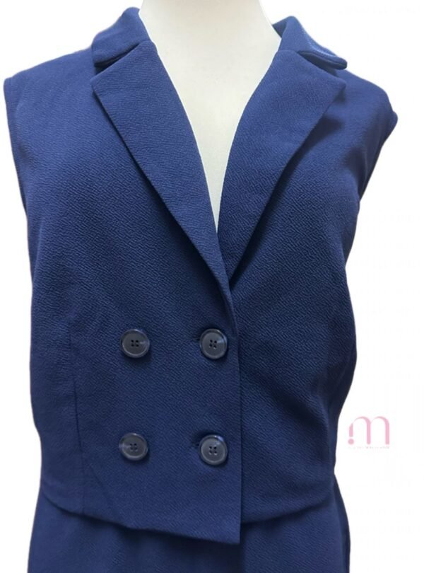 Ensemble élégant sans manches Bleu - Taille XL - Image 3
