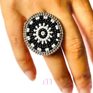 Bague ronde Perles