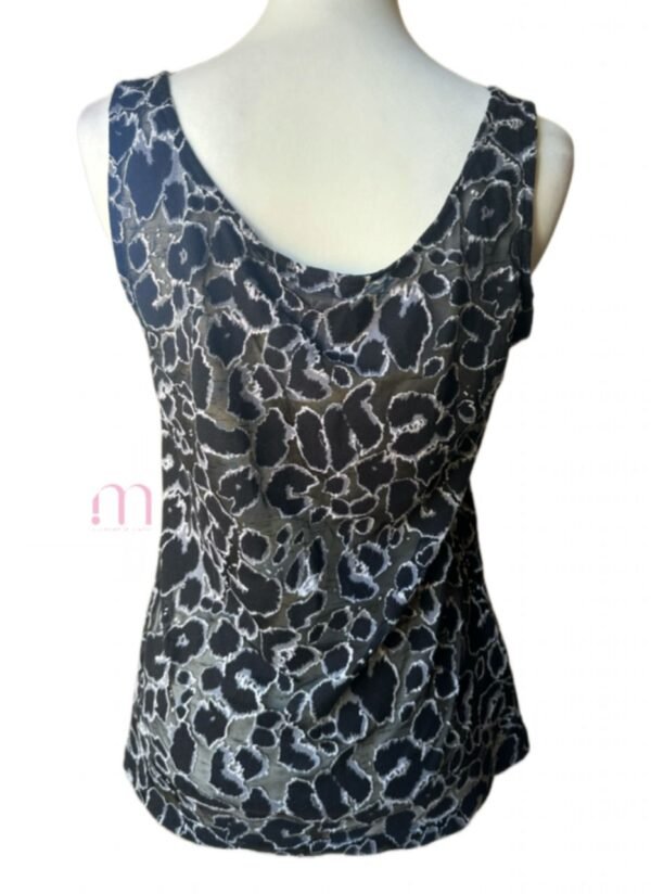 Haut Léopard Noir et Gris - Taille M/L - Image 4