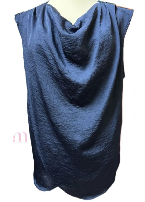 Blouse Bleu Nuit - ZARA - Taille XL - Image 2