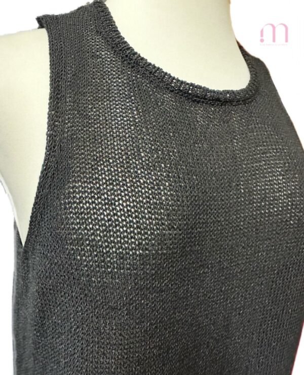Haut Noir style Filet de pêche - Taille S