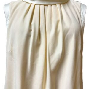 Alternative view of Robe Écru Élégance Satinée - Taille 42 (M)
