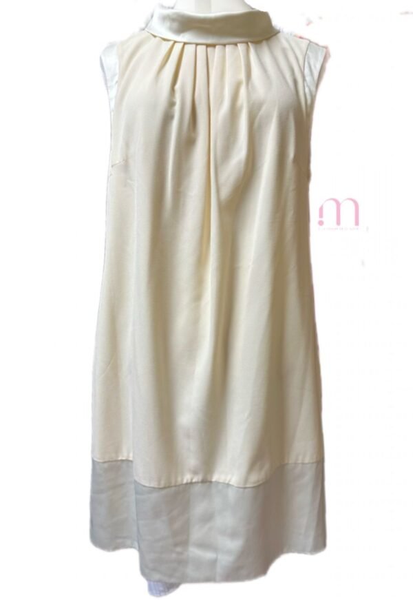 Robe Écru Élégance Satinée - Taille 42 (M) - Image 4