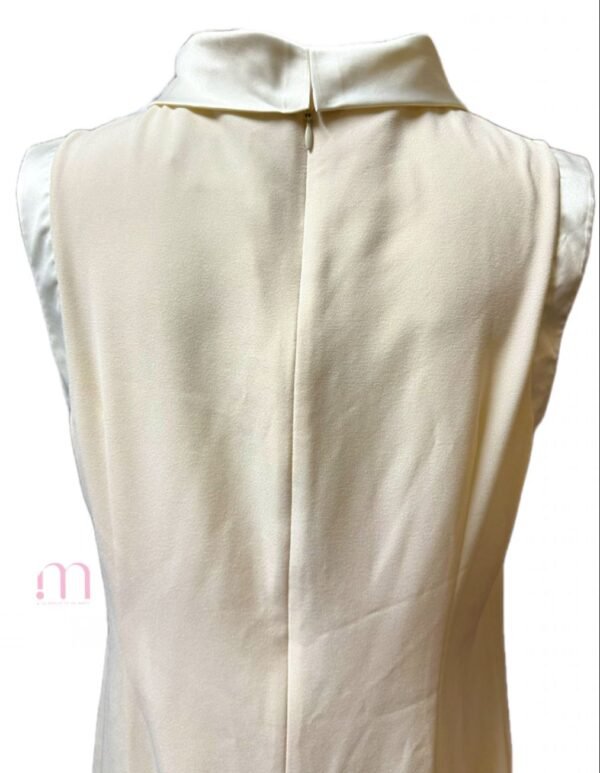 Robe Écru Élégance Satinée - Taille 42 (M) - Image 5