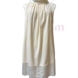 Robe Écru Élégance Satinée - Taille 42 (M)