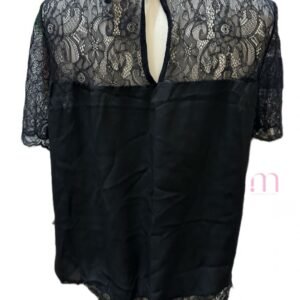 Alternative view of Haut Noir avec Dentelle - Taille EUR 44 /XL