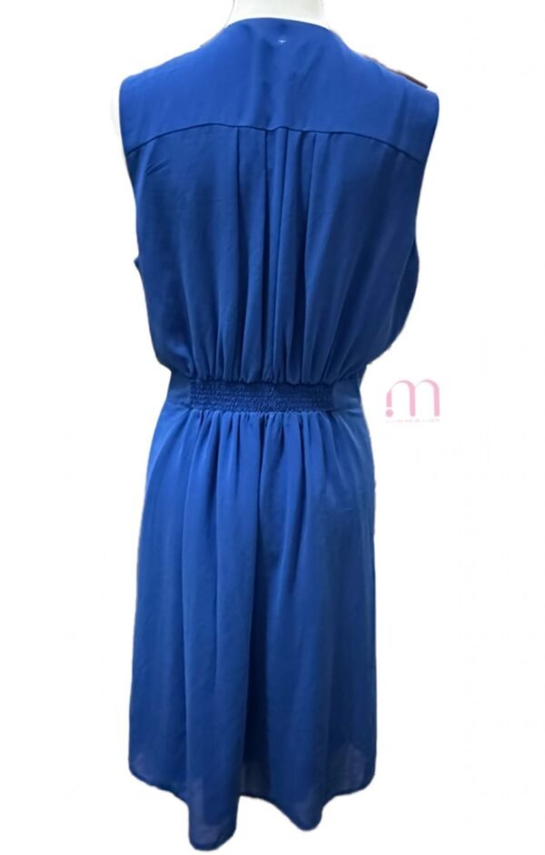 Robe style cache-cœur bleu royal avec ceinture - Taille EUR42 /M - Image 3