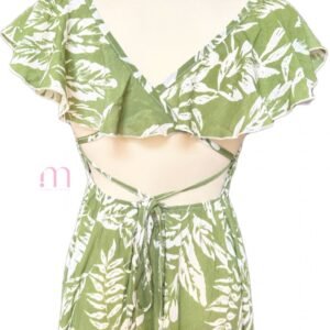 Robe Longue Verte et Blanche - Taille XS / S