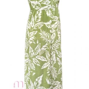Alternative view of Robe Longue Verte et Blanche - Taille XS / S