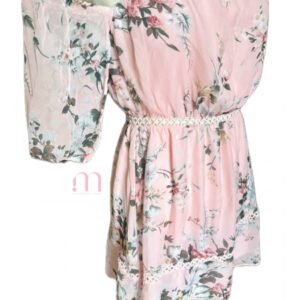Alternative view of Robe Rose à Fleurs - Taille S /EU 36