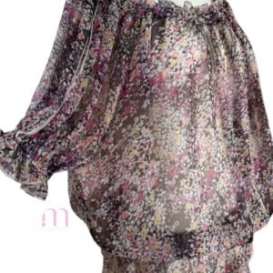 Alternative view of Haut léger Rosée FLorale - Taille M/L