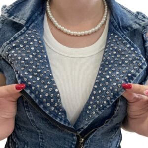 Alternative view of Veste en jeans Trass - Taille XS/S