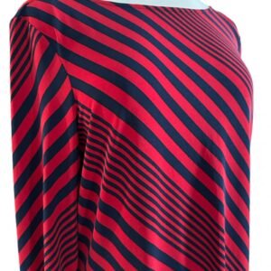 Alternative view of Robe Rayures Obliques - Taille S/M